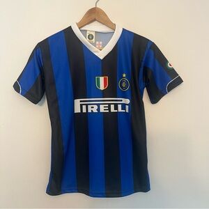 Vtg Inter Centenary 2008 ADRIANO youth size large Official Jersey new with tags.